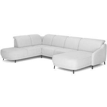 Sit&more Wohnlandschaft »Blues U-Form«, Kopfteilverstellung, Klapptisch optional