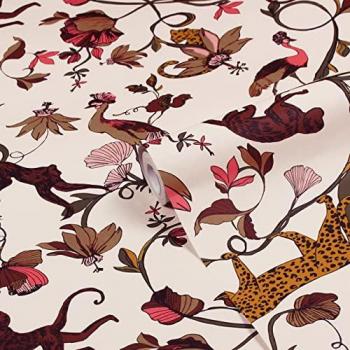 Exotic Wildlings Printed Wallpaper
