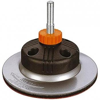 Wolfcraft Plateau Fixoflex 125 mm, 8 mm tige, compatible disques 2213‑2225 & 2241‑2243