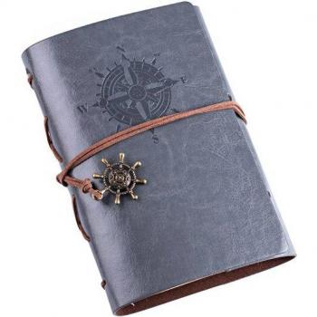 Retro Pirate Anchor Diary Notepad