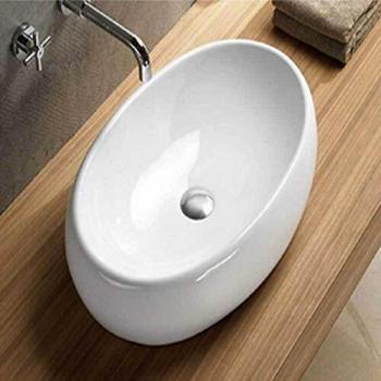 Lavabo Swann ovalado cerámico 60x40 cm