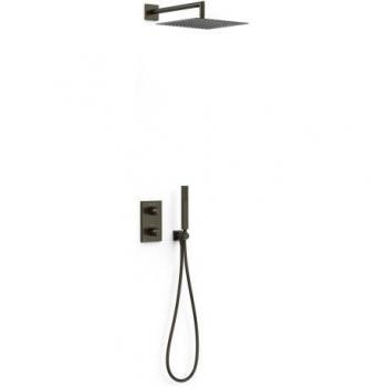 Kit de Douche Thermostatique 2 Voies Noir Bronze