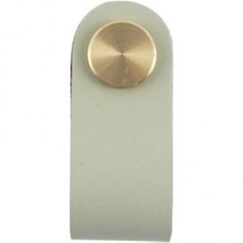 Decorative Brass Drawer Handle with Leather