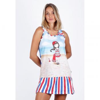 Camisola Beach Belle multicolor Santoro