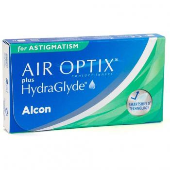 Lentes Air Optix Plus Hydraglyde para Astigmatismo (3 lentillas) + Oxynate Peróxido 380 ml con estuche
