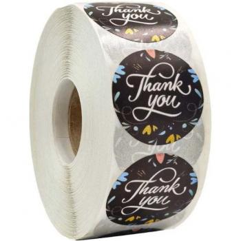 Rollo 500 Unidades: Corbata Floral “Sello de Gracias”
