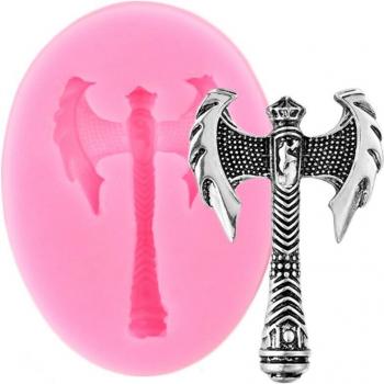 Silicone Mold for Ancient Greek Viking Axe Keychain