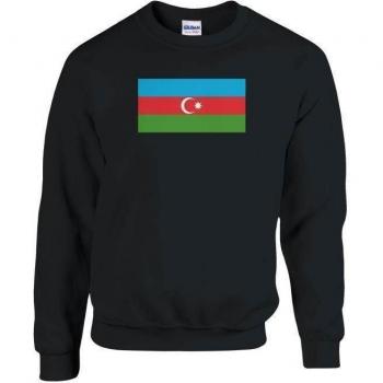 Pixelforma Sweatshirt Negro con Diseño de la Bandera Serbia y Mangas Largas