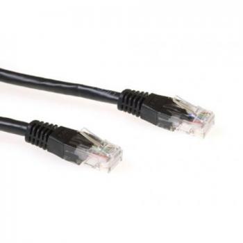 1m CAT6A U/UTP Netzwerkkabel Schwarz