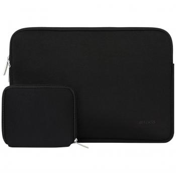 MOSISO Housse pour MacBook Air/Pro Retina 13-13,3 Pouces, Sac Néoprène avec Pochette, Noir