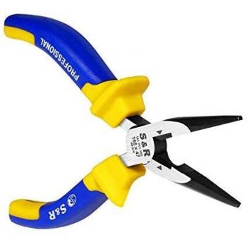 S&R Long‑Nose Cutters – 165 mm Edge, Dual Handled Non‑Slip Design