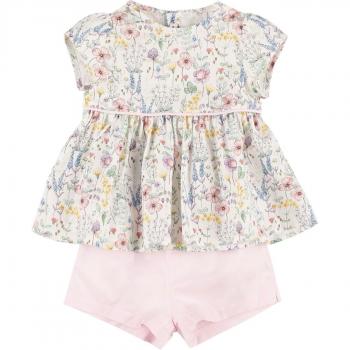 Ensemble IL GUFO 12M couleur rose