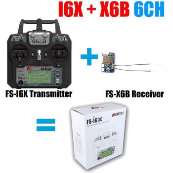 Flysky FS-i6X 2.4GHz RC Transmitter Radio Set for Heli, Quad, Airplane, Car
