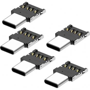 5pcs USB-C to USB 2.0 OTG Adapter for Phones and Tablets