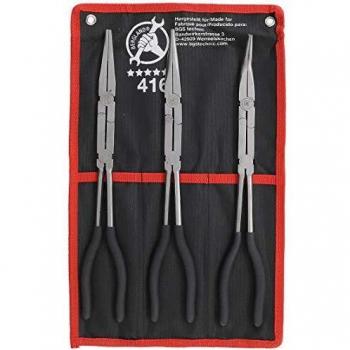 Pack de 3 pinces à bec longues à double articulation