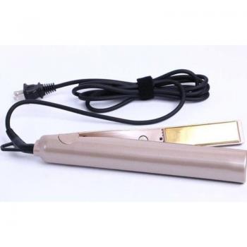 Titanium 2-in-1 Hair Curler and Straightener Gold Plated 110V