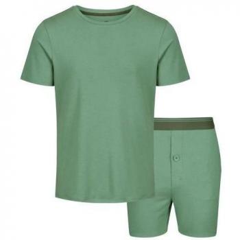 T-Shirt Pigiama Verde XXL Uomo Corto