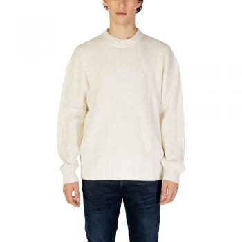 Calvin Maglione Girocollo in Denim Ivory L
