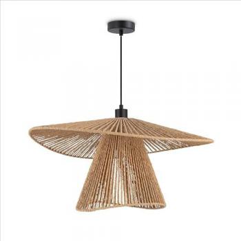 Dispositivo Luminoso Boho en Papel Negro E27 – Paco Home