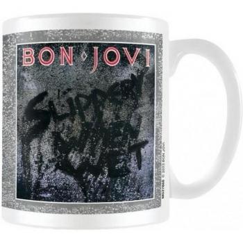 Bon Jovi Slippery When Wet Drinkbeker Grijs/Wit Eén maat