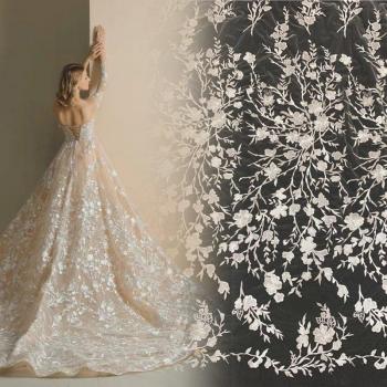 Material de Manualidades LFY 1 yardas blanco con lazo para novia