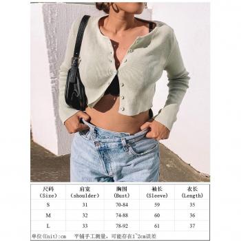 Casual Mint Green Crop Jumper for Women