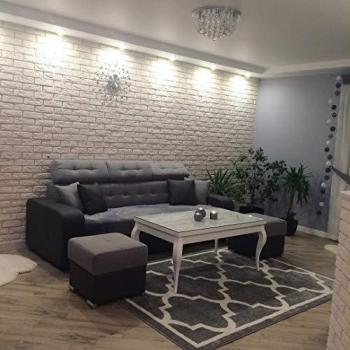RUGSX Moroccan Clover Pattern Grey/White Sketch Rug 140x190 cm