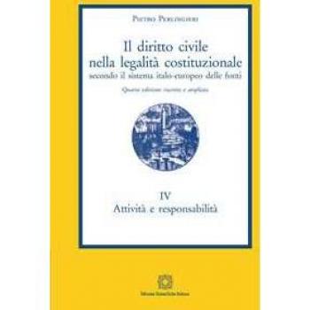Il diritto civile nella legalità costituzionale secondo il sistema italo-europeo delle fonti. Vol. 4: Attività e responsabilità.