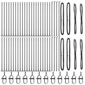 Set de Posts de Cerca 52 Pcs Ø32mm 68,5cm