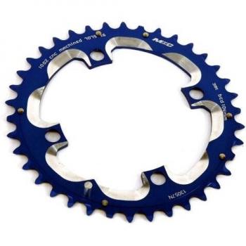 MSC Bikes 4‑Arms 104 mm Kettenblatt 38‑Zähne – Aluminium 7075, Blau