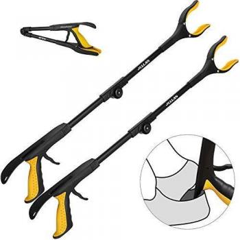 Ramasseur Tout‑Terrain Jellas – Corne Chaussure, Bras Flexible 0‑180°, Tête à 90°