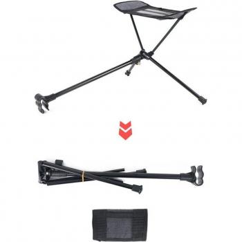 Tabouret de Plage Repliable avec Repose-pieds