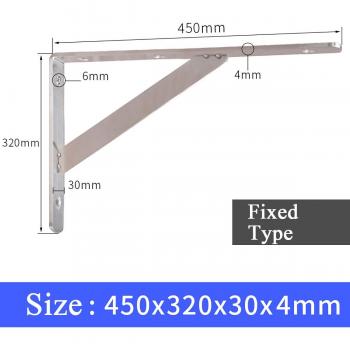 Épaisseur 4 mm, support triangulaire inox – meuble de table