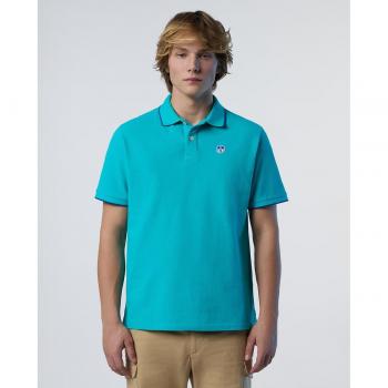 North Sails Polo Maniche Corte Collo Striato Ceramica L