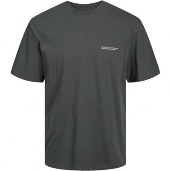 JACK & JONES Grigio Manche Corte Imprimé T‑Shirt