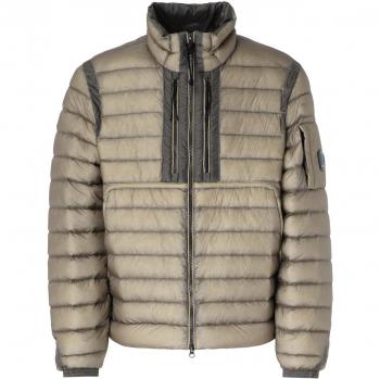 Kaki Shell D.D. Veste Duvet Rembourrée – Largeur L