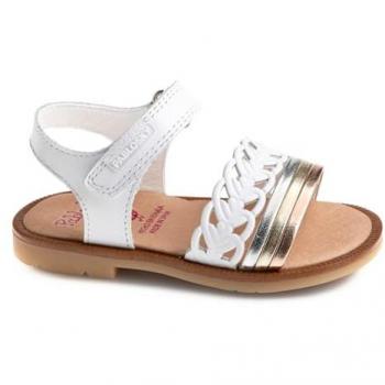 Sandália Infantil Piel Pablosky Branca 056200