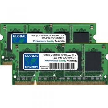 Pack Mémoire 1Go (2 x 512Mo) DDR2 SODIMM
