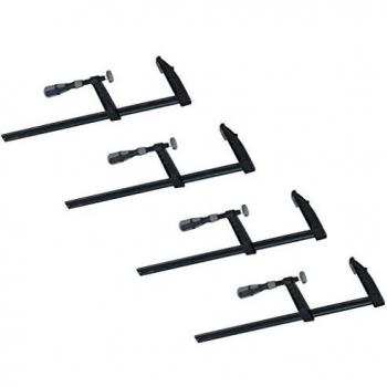 120 × 800 mm Schraubzwinge (4 Stück) – Triuso 560044, 2‑Komponenten Griff