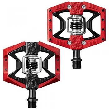 Pedali Unisex Doubleshot 3 di Crank Brothers per MTB, Colore: Rosso/Nero