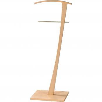 Herdasa Valet de nuit en hêtre naturel 48×115×28 cm, design épuré