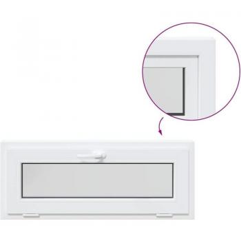Fenêtre inclinable RISOR 100x40 cm pour sous-sol blanc