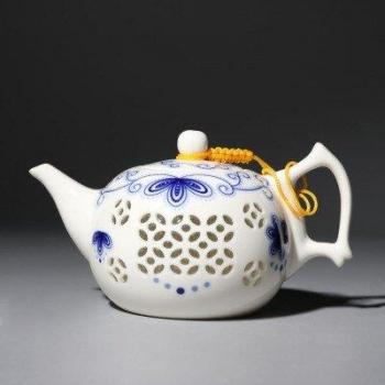 Kit de té Kung Fu y tetera hueca Jingdezhen