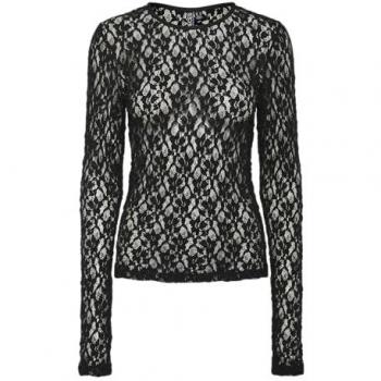 Pieces Langarmshirt PCHAZEL mit Lacedetails