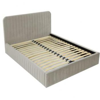 Best Mobilier lit coffre velours côtelé 140×200 cm beige