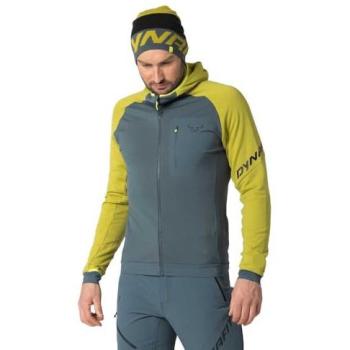 Radical PTC Felpa Uomo Dynafit in Polartec con Cappuccio, Dark Grey/Yellow, 48