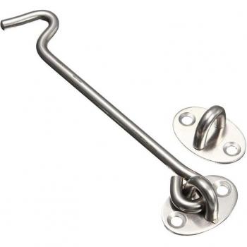 8 Inch Stainless Steel Cabin Hook and Eye Lock