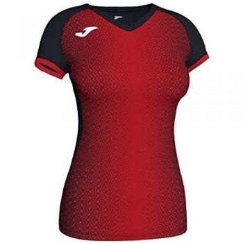Camiseta Joma Supernova Negra Roja XS Mujer