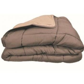 Calgary Luxury Microfiber Duvet – 400 g/m², Taupe & Linen, 220×240 cm