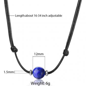 Joyería masculina y infantil: Collar DNM25 con lava